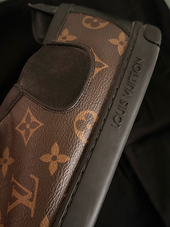 Louis Vuitton Other - Louis Vuitton Brown Monogram Trainer with Black Trim